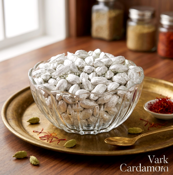 SILVER COATED ELAICHI (WHOLE)