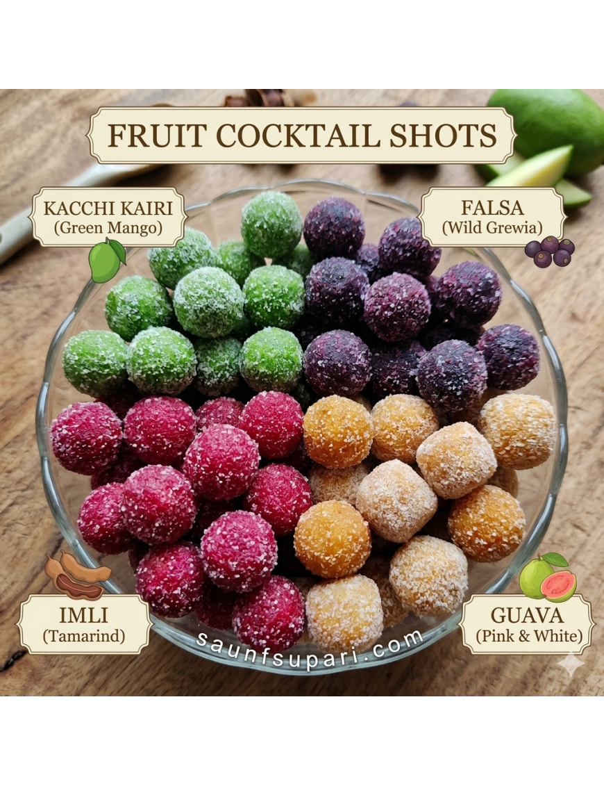 FRUIT COCKTAIL SHOTS CHURAN GOLI